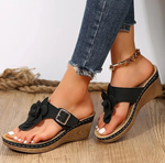 Women's Flower Decor Thong Sandals